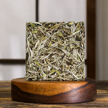 2024 Gold Brick — Silver Needle White Tea · 100g Pressed Brick