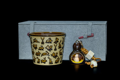 55 Carved Bunny Tea Cup + Hulu Freebie — Mid Autumn Harmony